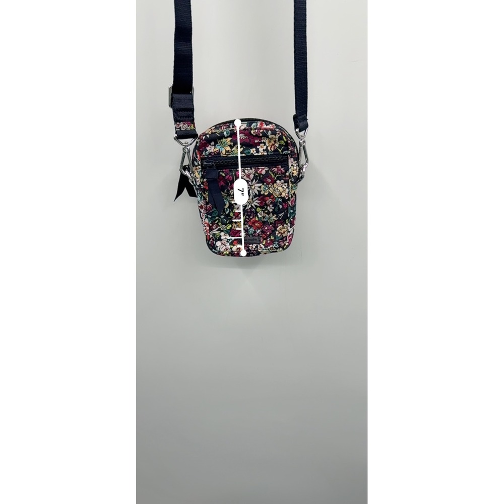 Vera Bradley Crossbody Bag Womens Small Multi-Color Floral Quilted Adjustable - Picture 13 of 14